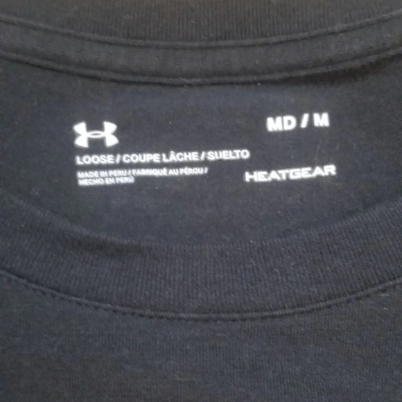 Long Sleeve Under Armour T-Shirt Black Medium - Picture 2 of 4